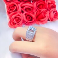 Nhẫn nam cao cấp xi bạch kim mẫu mớ về