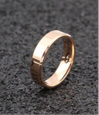 Nhẫn Nam Chất Liệu Titan Cao Cấp TT 0872 - Vàng hồng - 8