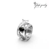 Nhẫn Nam Đá Thiên Nhiên Sapphire Con Sửu