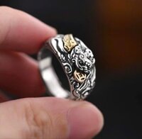 Nhẫn nam khắc Tỳ Hưu nghệ thuật BKMEKR-9005