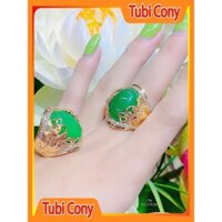 Nhẫn Nam Mạ Vang Đính Đá ( 01 Chiếc ) N1117 Tubi Cony- Mang rất sang - Bao Đổi Trả