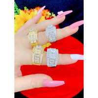 Nhẫn Nam Mạ Vàng Kiểu Dáng Đính Đá RM02240523