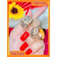 Nhẫn nam mạ vang N1093 - 168 Tubi Cony cao cấp