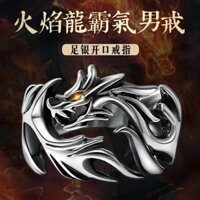 Nhẫn Nam Phong Cách Nam Phong Cách Nam Hợp Thời Trang Thoáng Mát Độc Đoán Mở Hình Rồng Bạc Sterling Nhẫn Đơn Cao Cấp Thoáng Mát Phong Cách20250217