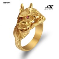 Nhẫn nam rồng mạ vàng 14k Không đen không gỉ sét MNH065