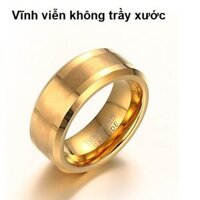 Nhẫn nam Tungsten Carbide Hàn Quốc vĩnh viễn ko trầy xước