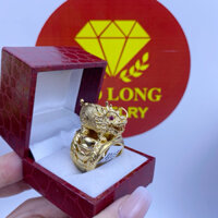 Nhẫn Nam Tỳ Hưu Vip 1 May Mắn, Hạnh Phúc, Mạ Vàng 18k, Bền Đẹp Sang Trọng