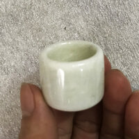 Nhẫn ngọc càn long cho nam loại vuông và dẹp đủ saize và đủ màu - Trắng - size 2.3