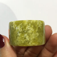 Nhẫn ngọc càn long cho nam loại vuông và dẹp đủ saize và đủ màu - vàng  - size 2.3