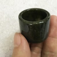 Nhẫn ngọc càn long cho nam loại vuông và dẹp đủ saize và đủ màu - Xanh đậm - size 2.1