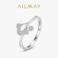 Nhẫn ngón tay bạc Ailmay 100% 925 Cubic Zirconia để trang sức tinh tế