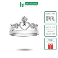 Nhẫn Nữ Bạc Hiểu Minh NU285 Vương Miện Nữ Hoàng Bảo Hành Vĩnh Viễn