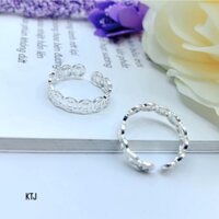 Nhẫn nữ bạc kim tiền may mắn, Nhẫn nữ bạc thật Minh Hằng Jewelry