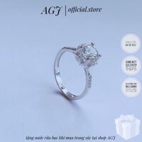 Nhẫn nữ bạc s925 AGJ-Nhẫn bạc lạm đá sang trọng lấp lánh
