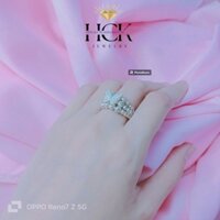 Nhẫn nữ bạc ý 925, nhẫn bạc hình bướm xinh xắn HCK Jewelry N01830