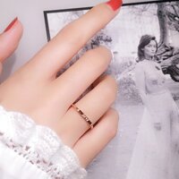 Nhẫn Nữ Bản Nhỏ Khắc Chữ Love Titan Ko Đen TT 2614 - 7