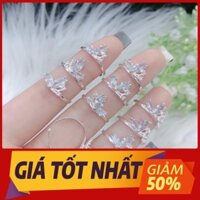 Nhẫn nữ bươm bướm bạc ta freesize  giá sập sàn - Vàng Bạc BEEYVN