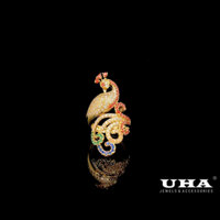 Nhẫn nữ con cong  N65 thiết kế nhẹ nhàng tinh tế sang trọng UHA