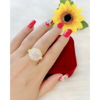 Nhẫn nữ đính xoàn mạ vàng 18k KPM119