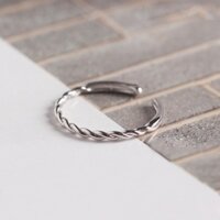 Nhẫn nữ hở cá tính, nhẫn bạc xinh dễ thương