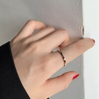 Nhẫn Nữ Khắc Chữ Love Titan Ko Đen TT 3425 - 5