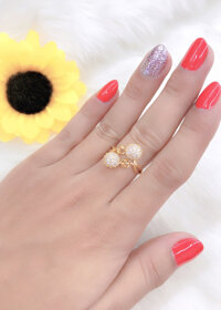 Nhẫn nữ mạ vàng 18k mẫu EK3141
