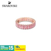 Nhẫn nữ Swarovski Matrix sang trọng thanh lịch Nhẫn pha lê giả hình vuông tinh tế