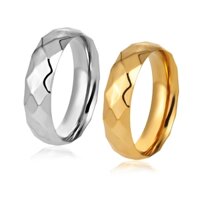 Nhẫn nữ titan kiểu khắc kim cương thời trang ver5 WNH679 Không đen không gỉ sét