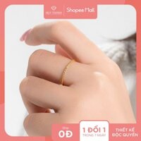 Nhẫn Nữ Vàng 10k Thiết Kế Giác Cắt Tinh Xảo Lấp Lánh NZ027 Huy Thanh Jewelry