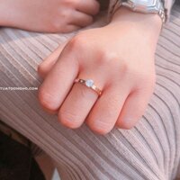Nhẫn nữ vàng hồng size 8 Five Diamond Rings