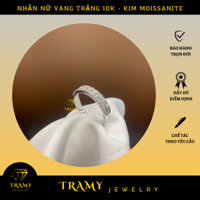 Nhẫn Nữ Vàng Trắng Đính Kim Moissanite