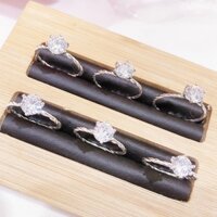 Nhẫn nữ xinh mặt đá dáng xoắn dễ thương, nhẫn bạc xinh cho các bạn gái