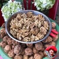 Nhân óc chó nếp vàng, óc chó giấy loại 1, đã tách vỏ. Óc chó sống sấy khô từ óc chó tươi rừng Hà Giang, làm sữa hạt