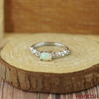 Nhẫn Opal 4*6mm bạc 925