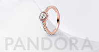 Nhẫn Pandora 188861C01 Classic Sparkle Halo Ring