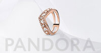 Nhẫn Pandora 189095C01 Sparkling Marquise Double Wishbone Ring