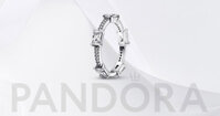 Nhẫn Pandora 192397C01 Rectangular Bars Sparkling Pavé Ring