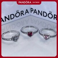 Nhẫn Pandora hạt trái tim bạc S925 100% Fullbox