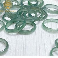 Nhẫn phỉ thúy lam ngọc chất băng type A bản 3-4mm - NQ Jewelry