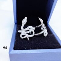 Nhẫn rắn bac ta siêu nét