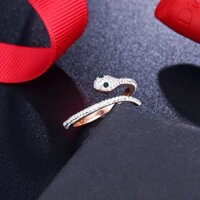 Nhẫn rắn titan cẩn xoàn trắng