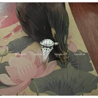 Nhẫn rùa đồng tiền bạc nguyên chất 99