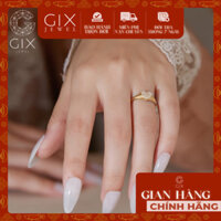 Nhẫn signet ring bạc 925 mạ vàng 18k mặt trái tim đính đá CZ cao cấp đẹp cá tính Gix Jewel TBBN26