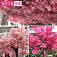 Nhân Tạo Sakura Nhiều Lớp Nhân Tạo Hoa Anh Đào Mô Phỏng Hoa Đào Bó Hoa Giả
