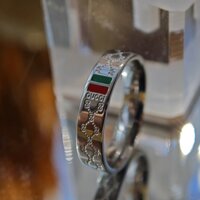 Nhẫn Thép Titan Không Gỉ Đính Đá Phong Cách Cổ Điển Dành Cho Các Cặp Đôi