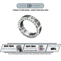 Nhẫn thép titan nam nữ DARIUS DN002 Chrome Hearts chống han gỉ phong cách nam tính bụi bặm