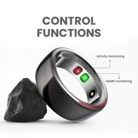 Nhẫn thông minh theo dõi Sức khỏe, Vận động và Giấc ngủ FutureRing (HiFuture Smart Ring, Nano Ceramic, 5ATM Waterproof) ( Black/57mm )