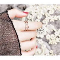 Nhẫn titan 3 sọc BHN46 - Size 6