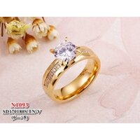 Nhẫn Titan Cao Cấp hột đá bản to N1093