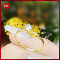 Nhẫn titan đính hột xin xắn không đen BHN139 - Size 5